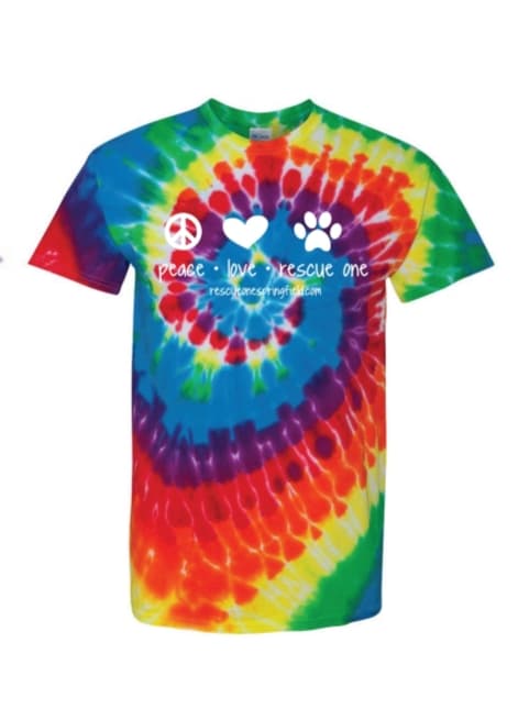 PEACE LOVE RESCUE ONE T-SHIRT