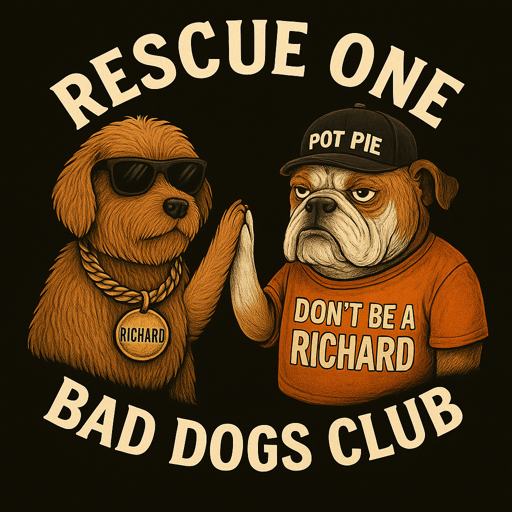 Rescue One Bad Dogs Club Laptop Sticker - PRE ORDER ONLY!