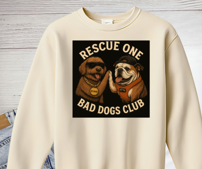 Rescue One Bad Dogs Club Crewneck Sweatshirt - PRE ORDER ONLY!